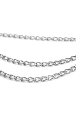 Metal Chain Link Nipple Clamps with Multiple Chains